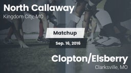 Matchup: North Callaway High vs. Clopton/Elsberry  2016