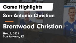 San Antonio Christian  vs Brentwood Christian  Game Highlights - Nov. 5, 2021