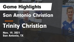 San Antonio Christian  vs Trinity Christian  Game Highlights - Nov. 19, 2021