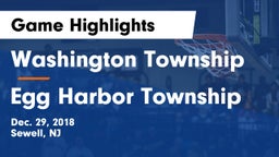 Washington Township  vs Egg Harbor Township  Game Highlights - Dec. 29, 2018