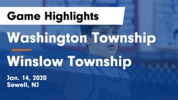 Washington Township  vs Winslow Township  Game Highlights - Jan. 14, 2020