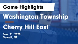 Washington Township  vs Cherry Hill East  Game Highlights - Jan. 21, 2020