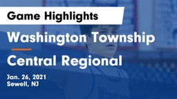 Washington Township  vs Central Regional  Game Highlights - Jan. 26, 2021