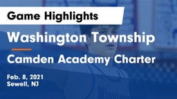 Washington Township  vs Camden Academy Charter Game Highlights - Feb. 8, 2021