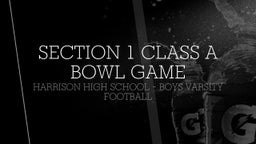Harrison football highlights Section 1 Class A Bowl Game