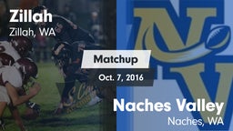 Matchup: Zillah  vs. Naches Valley  2016