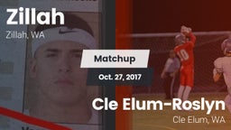 Matchup: Zillah  vs. Cle Elum-Roslyn  2017