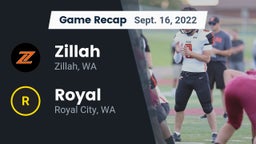 Recap: Zillah  vs. Royal  2022