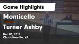 Monticello  vs Turner Ashby  Game Highlights - Dec 03, 2016