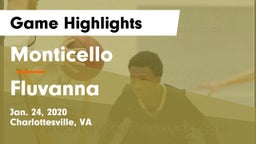 Monticello  vs Fluvanna Game Highlights - Jan. 24, 2020