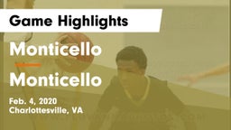 Monticello  vs Monticello  Game Highlights - Feb. 4, 2020