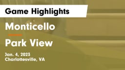 Monticello  vs Park View Game Highlights - Jan. 4, 2023