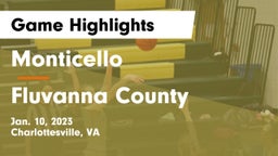 Monticello  vs Fluvanna County  Game Highlights - Jan. 10, 2023