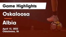 Oskaloosa  vs Albia  Game Highlights - April 13, 2023