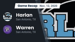 Recap: Harlan  vs. Warren  2020