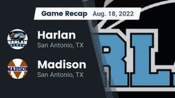 Recap: Harlan  vs. Madison  2022