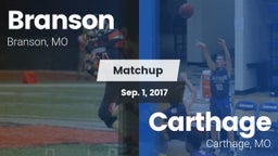 Matchup: Branson vs. Carthage  2017