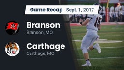 Recap: Branson  vs. Carthage  2017