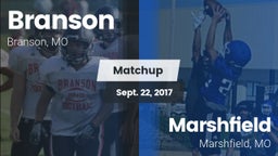 Matchup: Branson vs. Marshfield  2017
