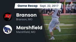 Recap: Branson  vs. Marshfield  2017