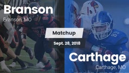 Matchup: Branson vs. Carthage  2018