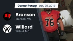 Recap: Branson  vs. Willard  2019