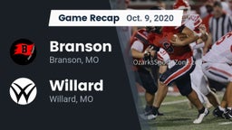 Recap: Branson  vs. Willard  2020