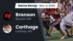 Recap: Branson  vs. Carthage  2020