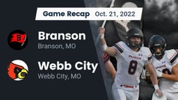Recap: Branson  vs. Webb City  2022
