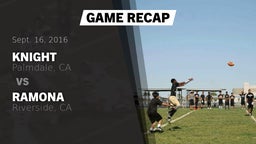 Recap: Knight  vs. Ramona  2016