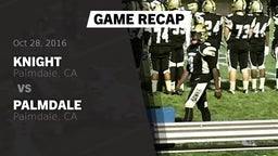 Recap: Knight  vs. Palmdale  2016