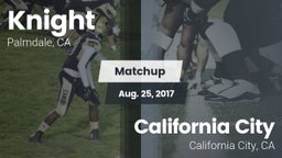Matchup: Knight  vs. California City  2017