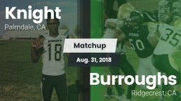 Matchup: Knight  vs. Burroughs  2018