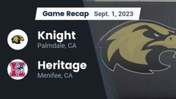 Recap: Knight  vs. Heritage  2023