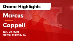 Marcus  vs Coppell  Game Highlights - Jan. 22, 2021