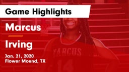 Marcus  vs Irving  Game Highlights - Jan. 21, 2020