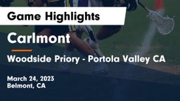 Carlmont  vs Woodside Priory - Portola Valley CA Game Highlights - March 24, 2023