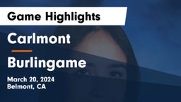 Carlmont  vs Burlingame  Game Highlights - March 20, 2024