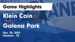 Klein Cain  vs Galena Park  Game Highlights - Dec. 28, 2023