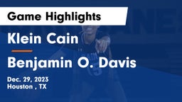 Klein Cain  vs Benjamin O. Davis  Game Highlights - Dec. 29, 2023