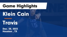 Klein Cain  vs Travis  Game Highlights - Dec. 28, 2023