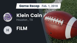 Recap: Klein Cain  vs.  FILM 2018