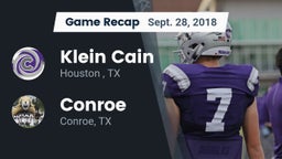 Recap: Klein Cain  vs. Conroe  2018