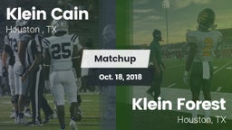 Matchup: Klein Cain High Scho vs. Klein Forest  2018