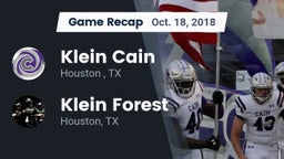 Recap: Klein Cain  vs. Klein Forest  2018