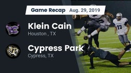 Recap: Klein Cain  vs. Cypress Park   2019