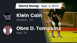 Recap: Klein Cain  vs. Obra D. Tompkins  2019