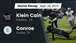 Recap: Klein Cain  vs. Conroe  2019