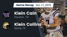 Recap: Klein Cain  vs. Klein Collins  2019