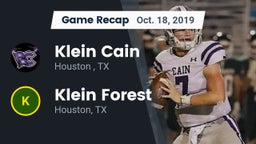 Recap: Klein Cain  vs. Klein Forest  2019